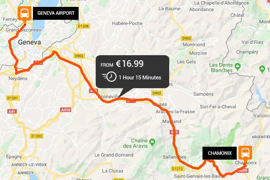 Chamonix Travel Connections To And From Geneva Easybus